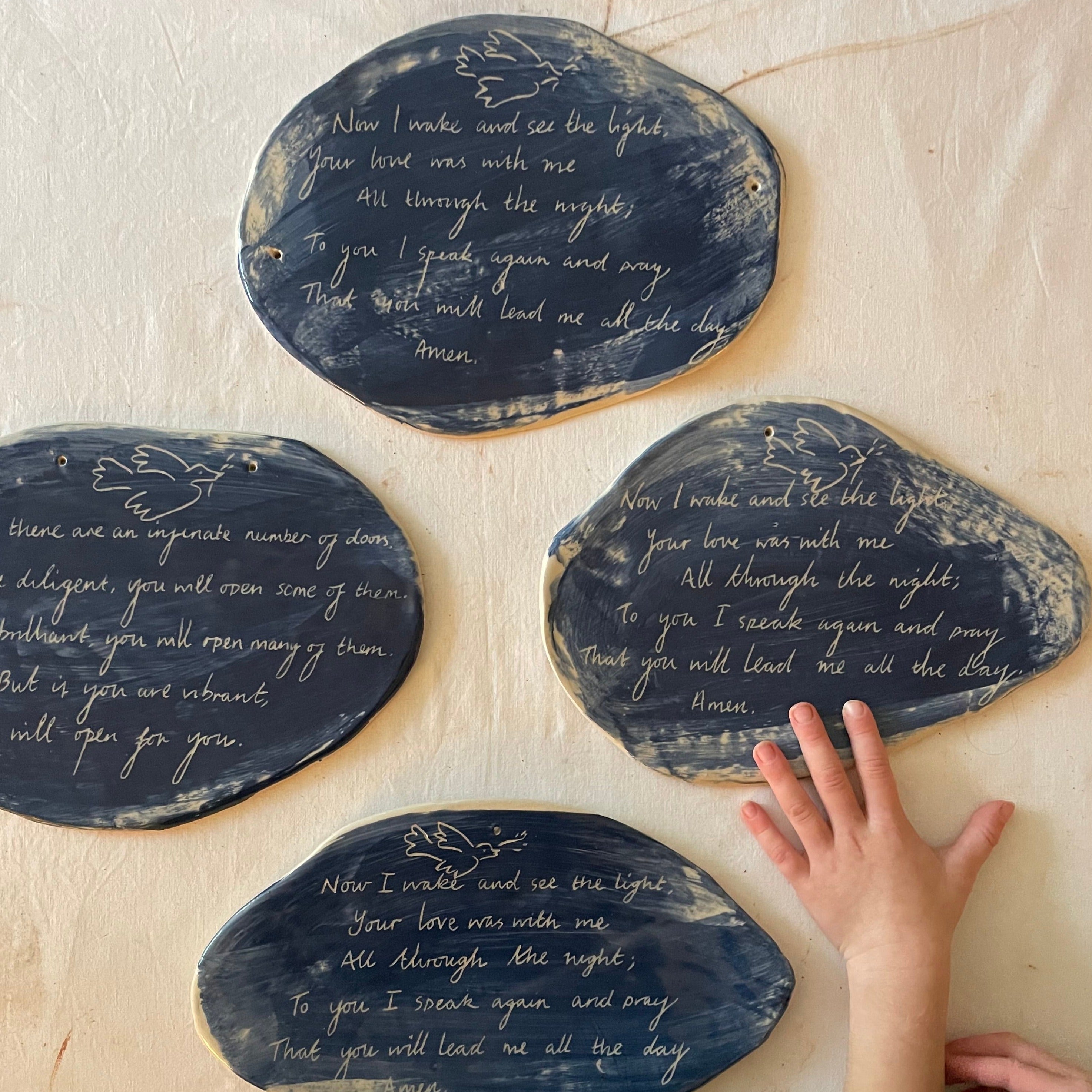 Ceramic plaques for children